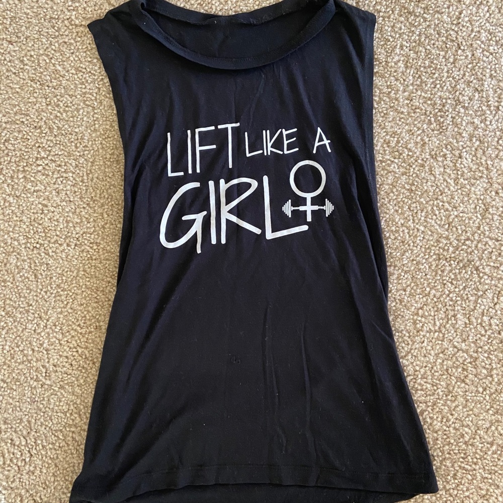Lift like a girl muscle tank